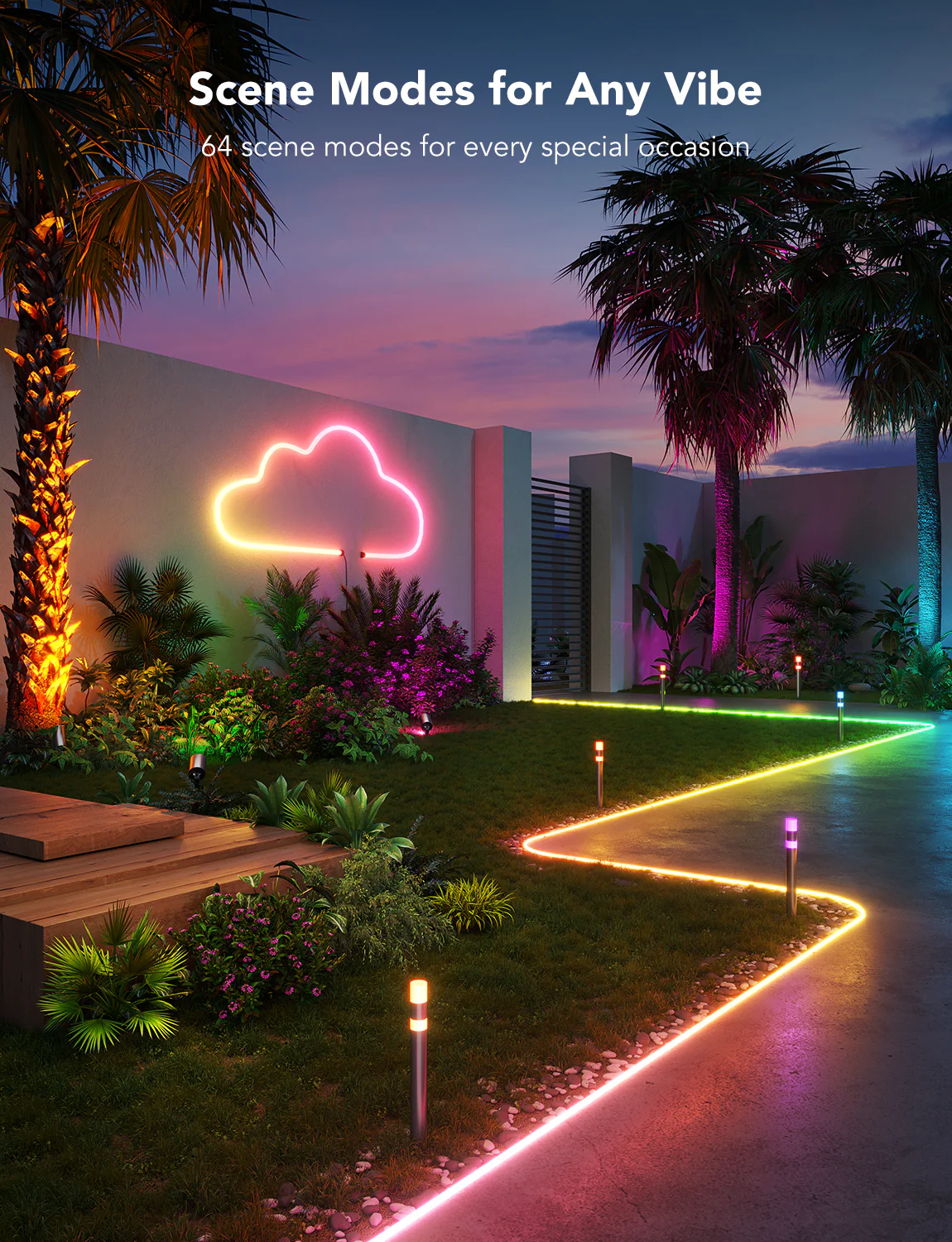 Govee RGBIC Outdoor Neon Rope Light - Image 3