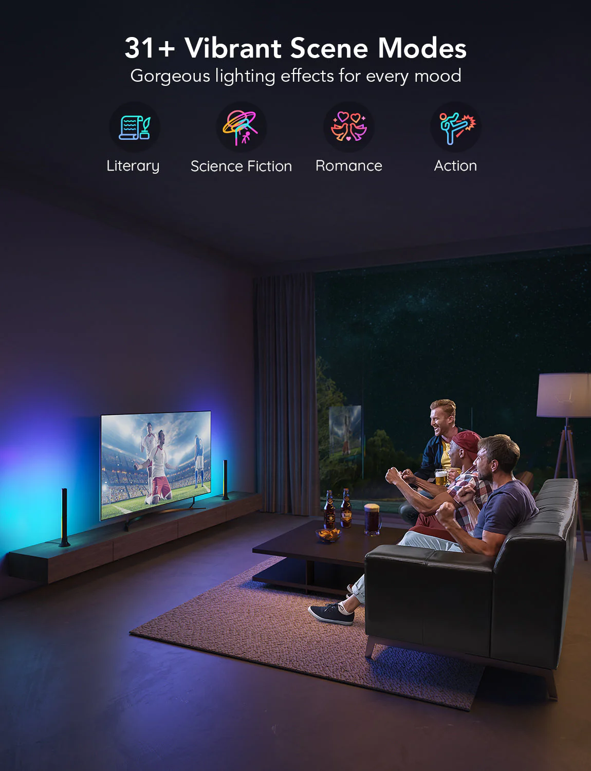 Govee RGBIC TV Light Bars for 45-70 inch TVs - Image 8