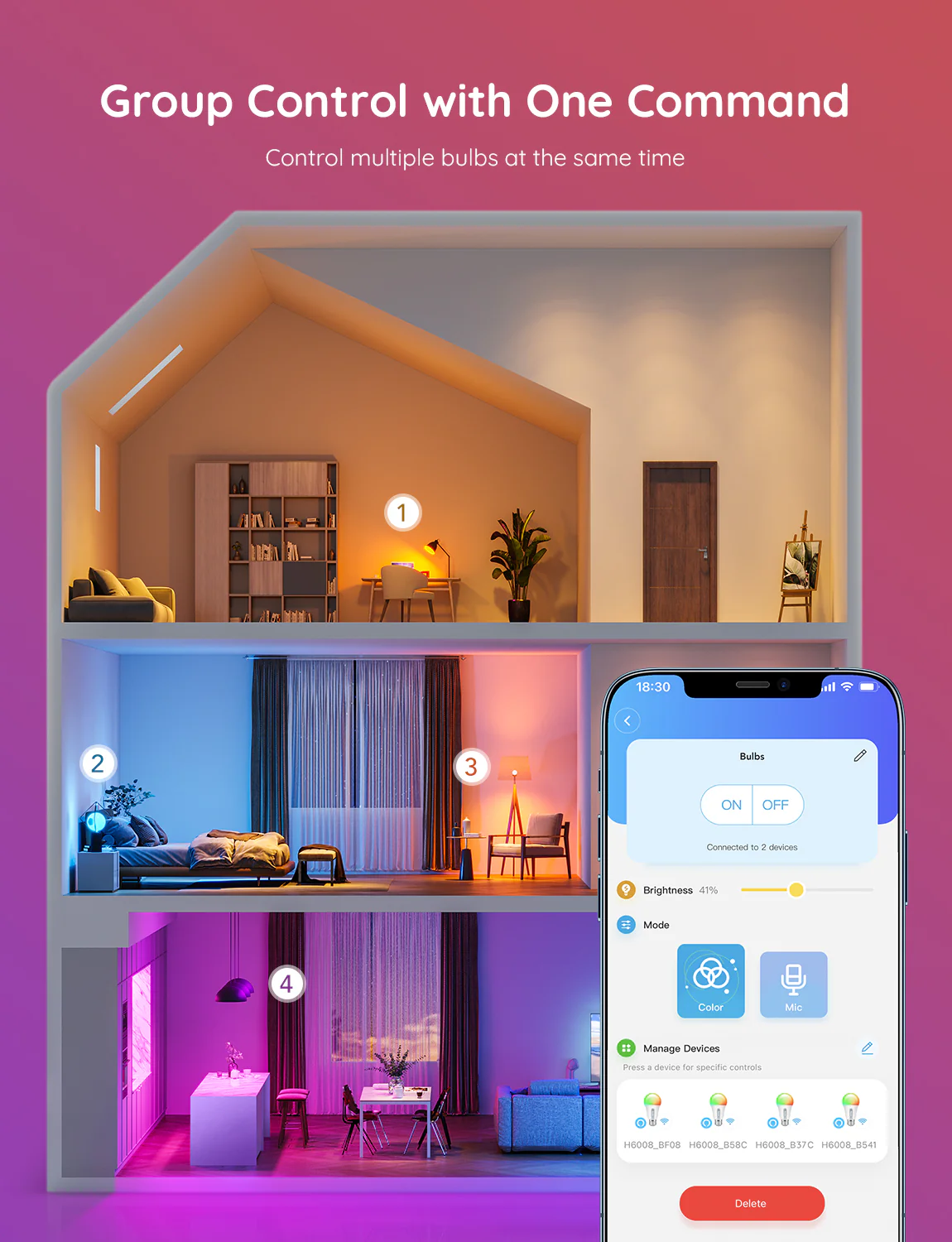 Govee Smart A19 LED Bulbs - Image 5