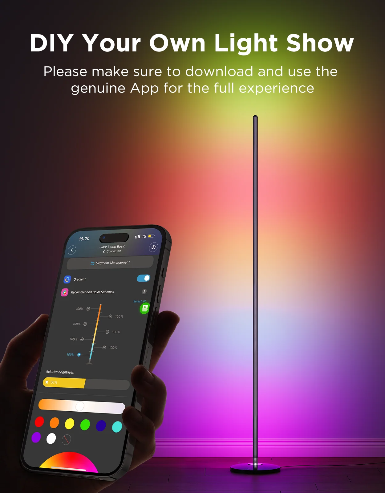 Govee RGBICW Smart Floor Lamp Basic - Image 4